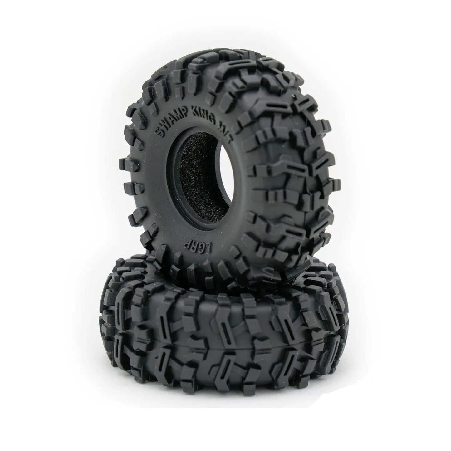 Little Guy Racing Swamp King M/T (64mm) 1.0 Inch Tires Compatible with 1/24 RC Axial SCX24, RGT, Element, Enduro, URUAV (4 Tires