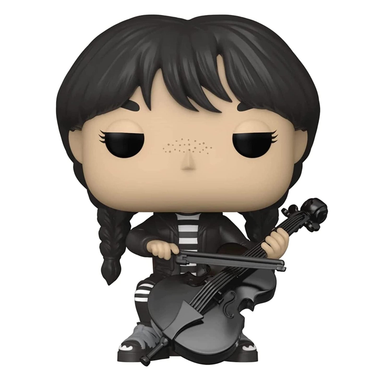 Funko POP Television! Wednesday - Exclusive Black Vinyl Figure with Cello, Model DRM221013