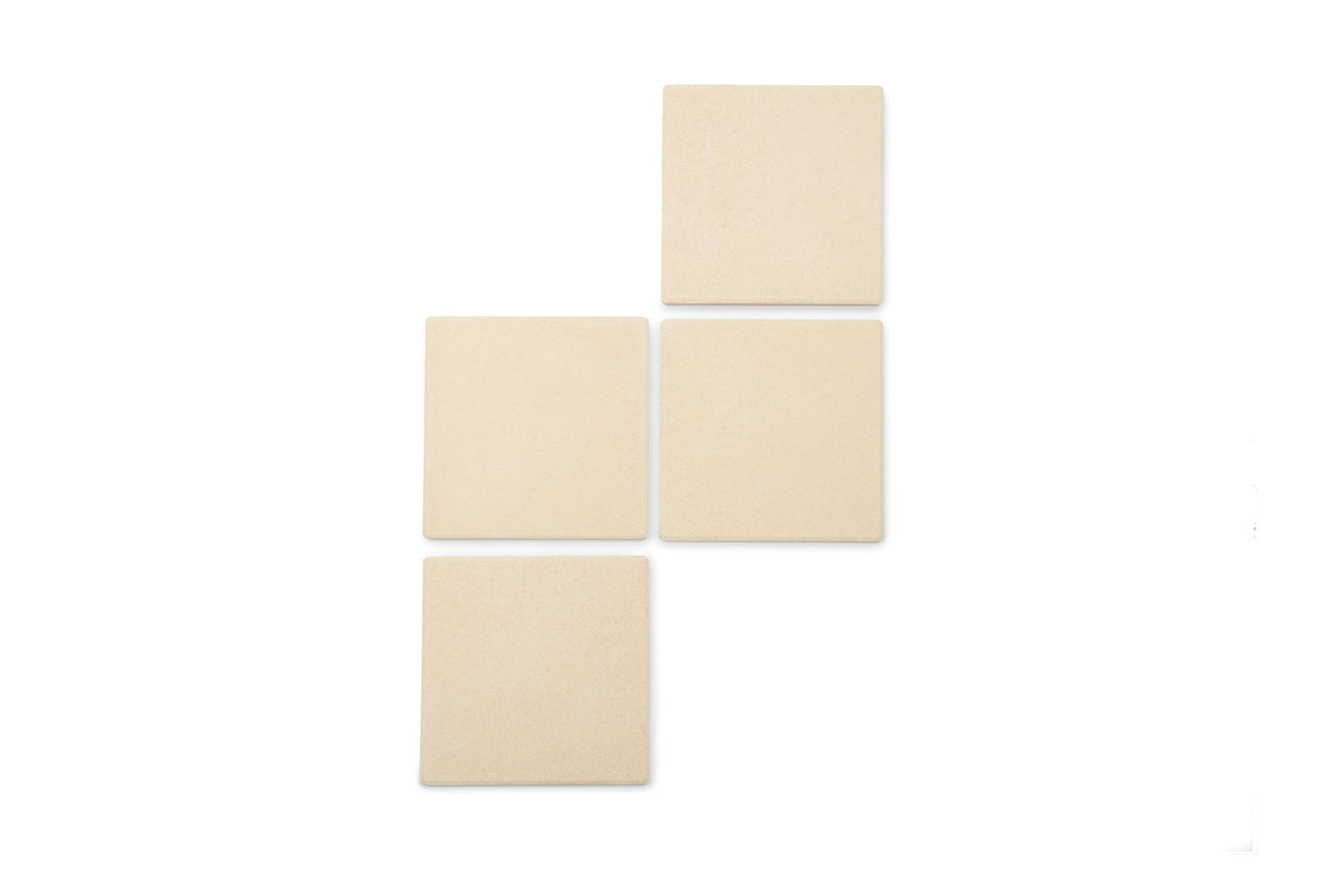Outset 76176 Pizza Grill Stone Tiles Light Brown Medium Set of 4