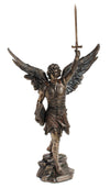 16.5 Inch Archangel - Saint Raguel Cold Cast Bronze Figurine