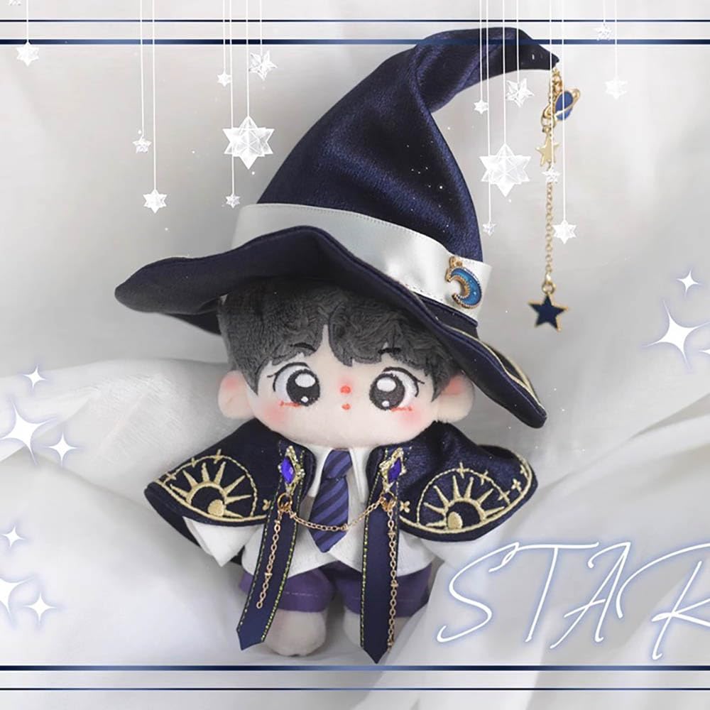 Niannyyhouse 10Cm 20Cm Plush Doll Clothes Hat Shawl Vest Shirt Pants Tie Shoes Magic Suit Doll Accessories Dress Up (Purple, 10C