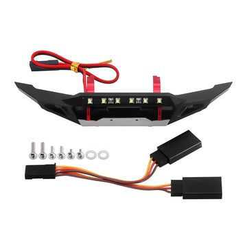 INJORA 23g Front and 25g Rear Bumper - CNC Aluminum Bumper Set for TRX4M Bronco Upgrade 1/18 RC Crawler