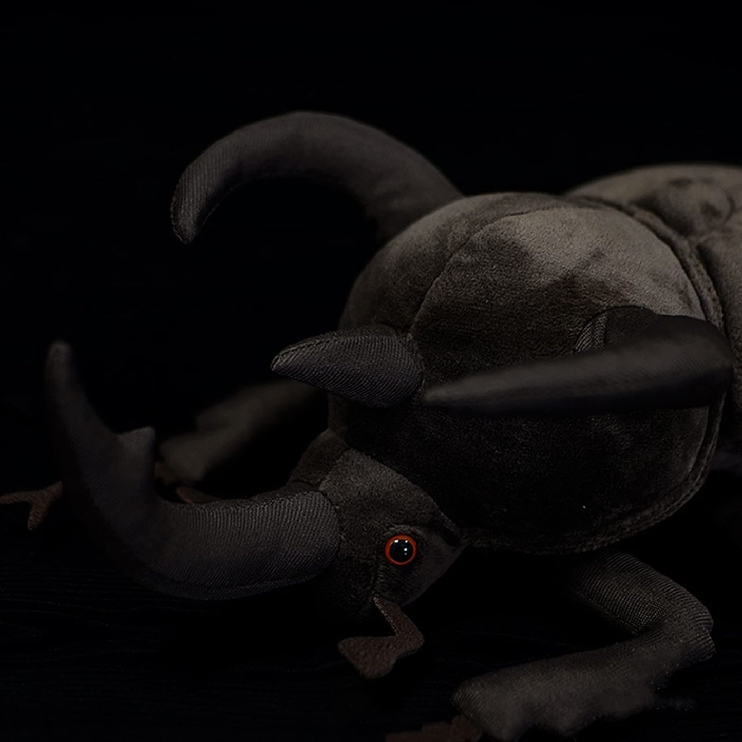 ZHONGXIN MADE 10 Atlas Beetle Plush Toy - Realistic Chalcosoma Stuffed Insect Model, Unique Gifts for Kids