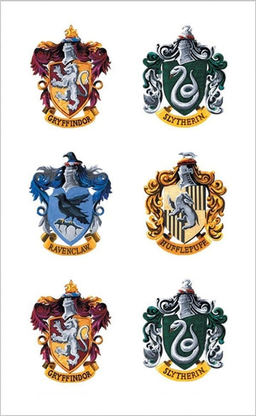 Playhouse Harry Potter Sticker Pack - Mini Hogwarts House Crests, 8-Pack, Paper, Houses of Hogwarts