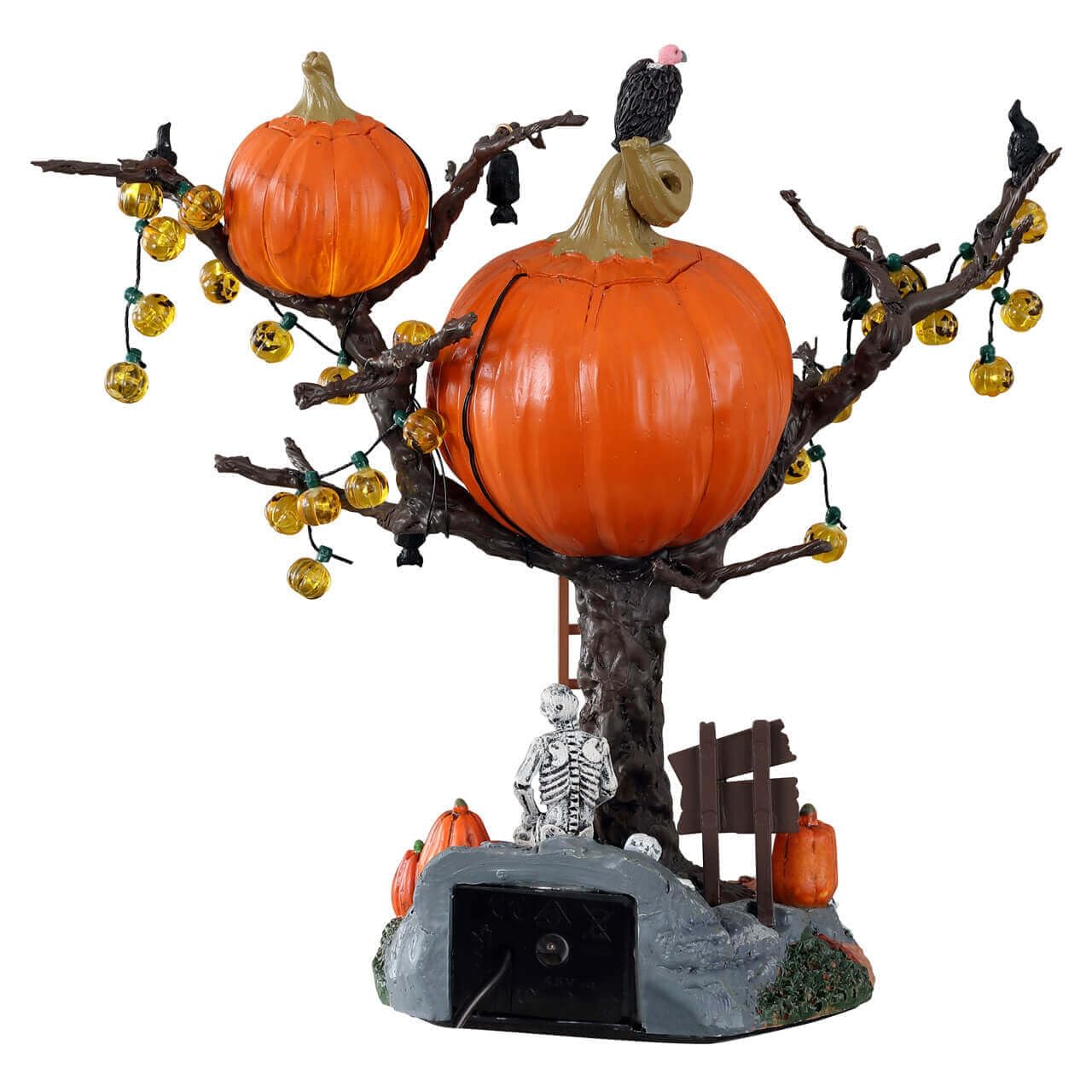 Lemax Spooky Town Pumpkin Tree House Battery Operated # 14856