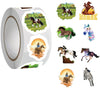 500 Pieces(8 Patterns)Equestrian Horse Stickers Colorful Fashion Graffiti Rolls Self Adhesive Seals For Kids Girls Boys Teens Ad