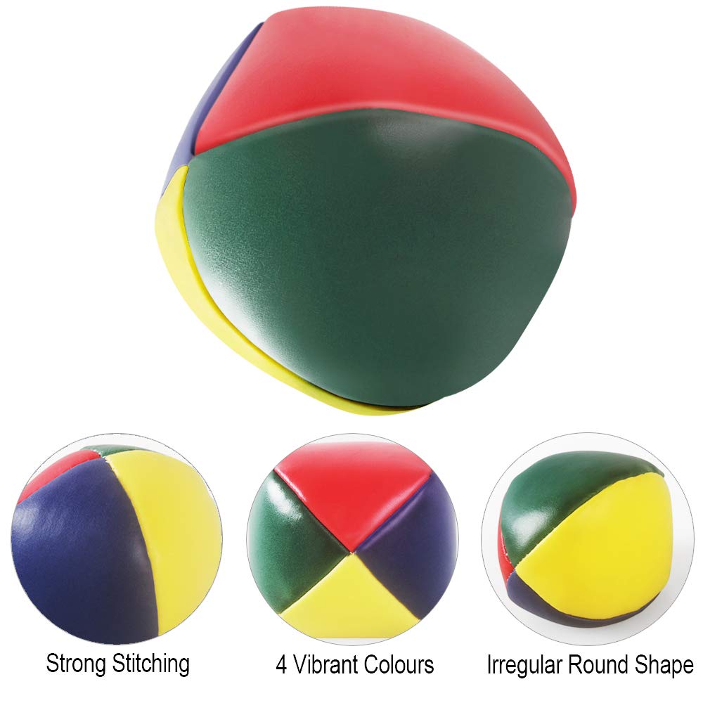 Heqishun 6 Pack Soft Juggling Balls For Beginners Juggle Balls Bulk Set For Juggler, Kids And Adults