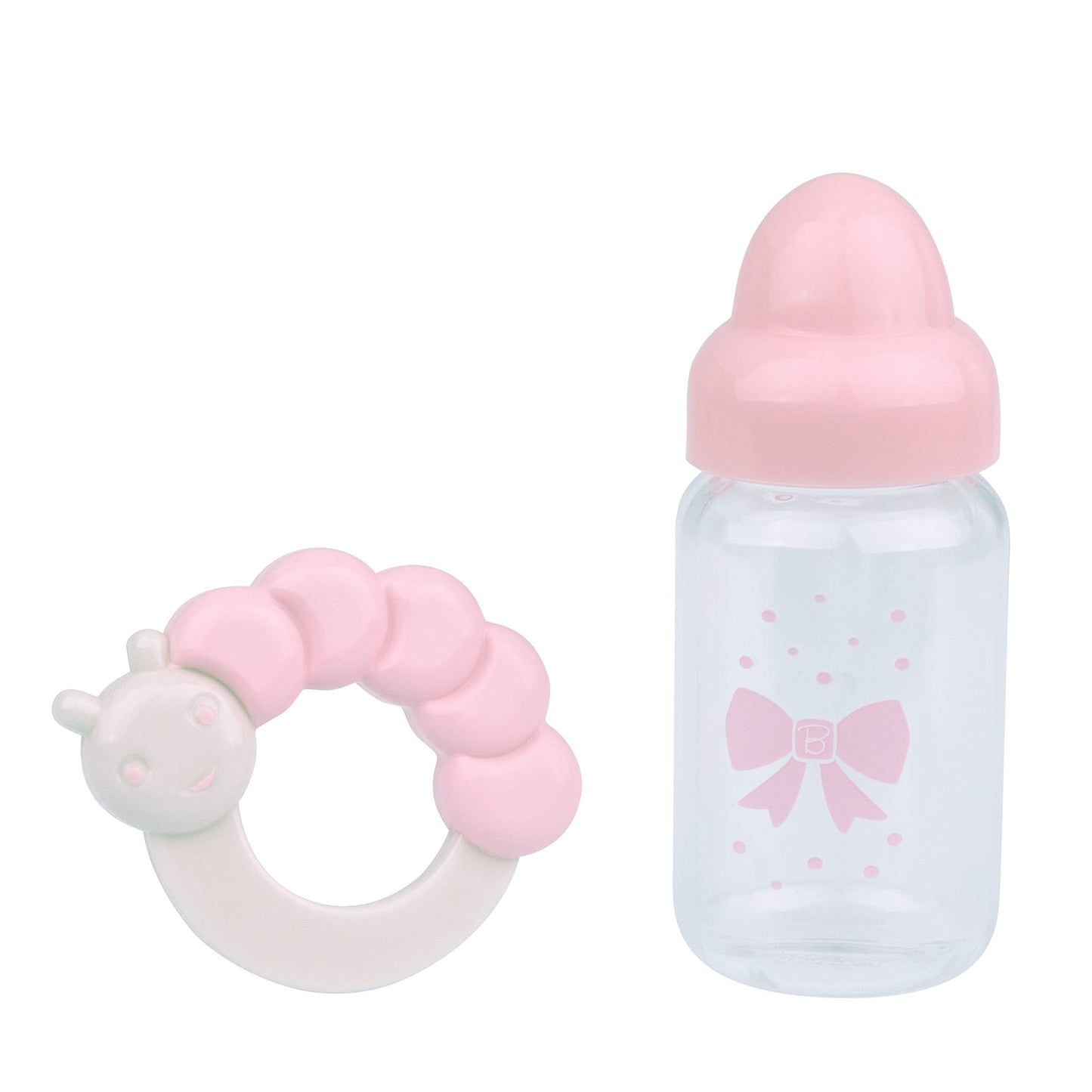 JC Toys 17" La Newborn Vinyl Sleeping Baby Doll - Realistic Pink Gift Set, Model 18300