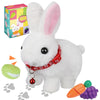 Walking Bunny Toys For Kids, Bunny Stuffed Animal Interactive Electronic Toys, Swinging Ears, Twitching Mouth And Nose, Easter C