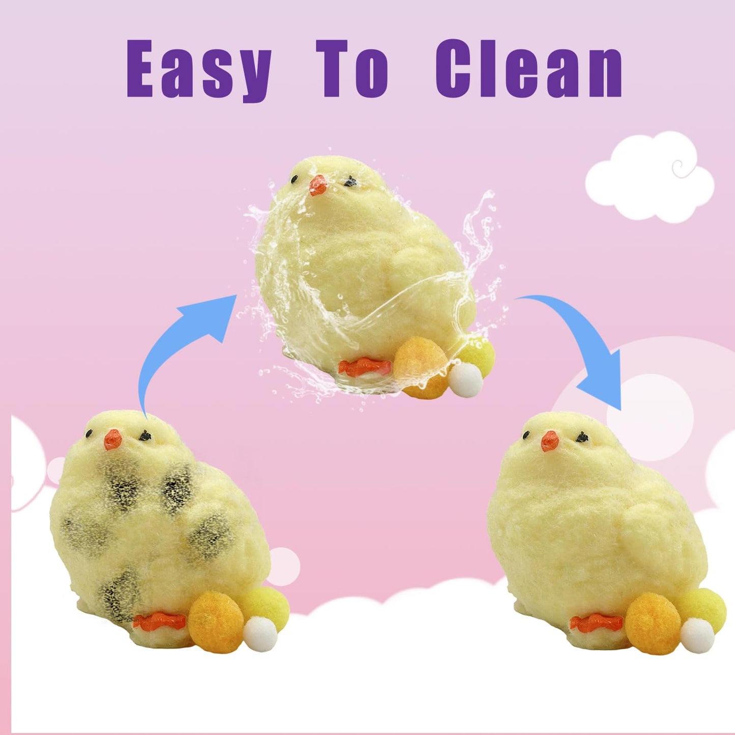 Taba-Style Squishy 4-Pack Bundle - Fufu Squishy Toys Set with Chick Giant Cat & 2 Paw Squishies Soft Slow-Rise Stress Relief Sensory Toys for Kids mature-themeds Anxiety Relief