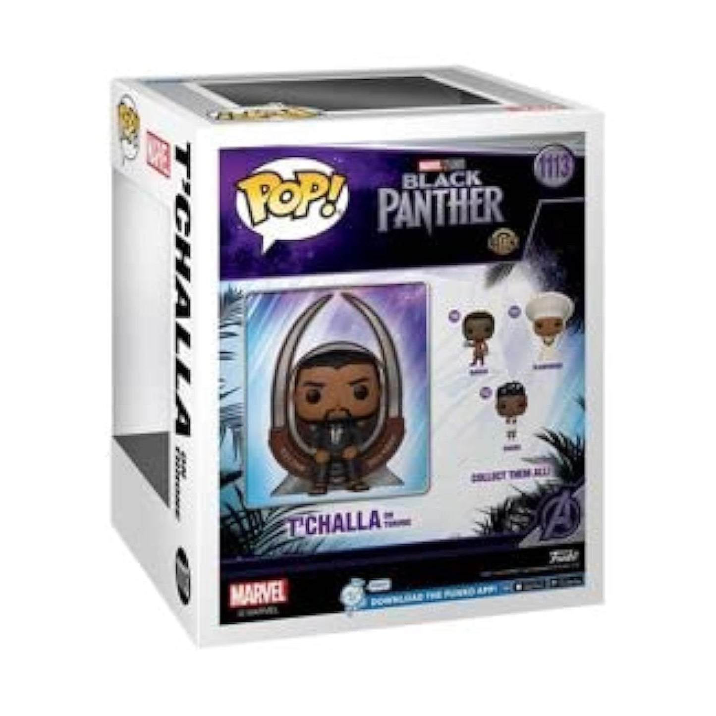 Funko Pop! Deluxe Marvel Black Panther T'Challa Throne Vinyl Figure #1113 - Multicoloured, Standard POP, Special Edition