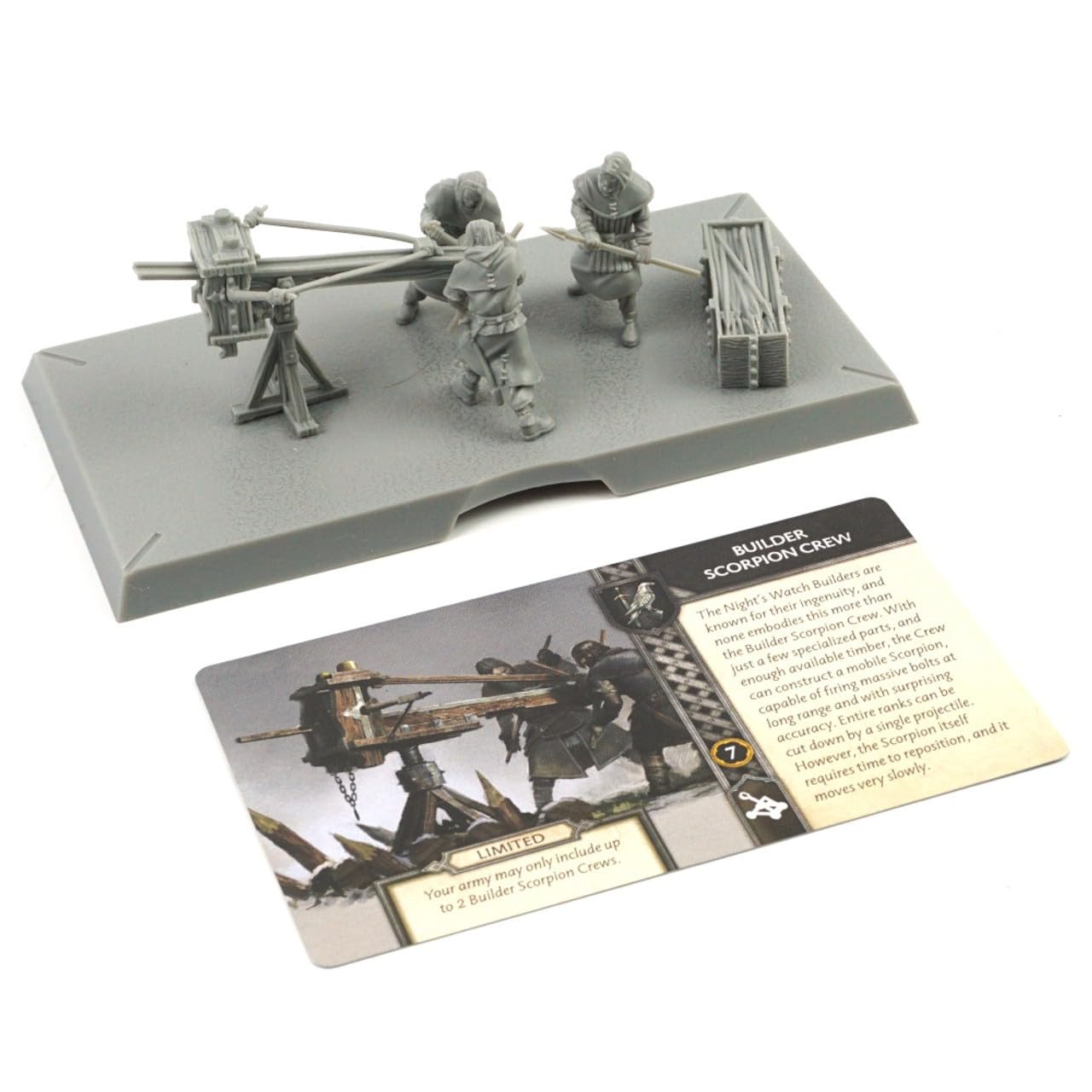 CMON A Song of Ice and Fire Tabletop Miniatures Game Builder Scorpion Crew Unit Box - Powerful Siege Weaponry for Westeros! Strategy Game for mature-themeds Ages 14+ 2+ Players 45-60 Min Playtime