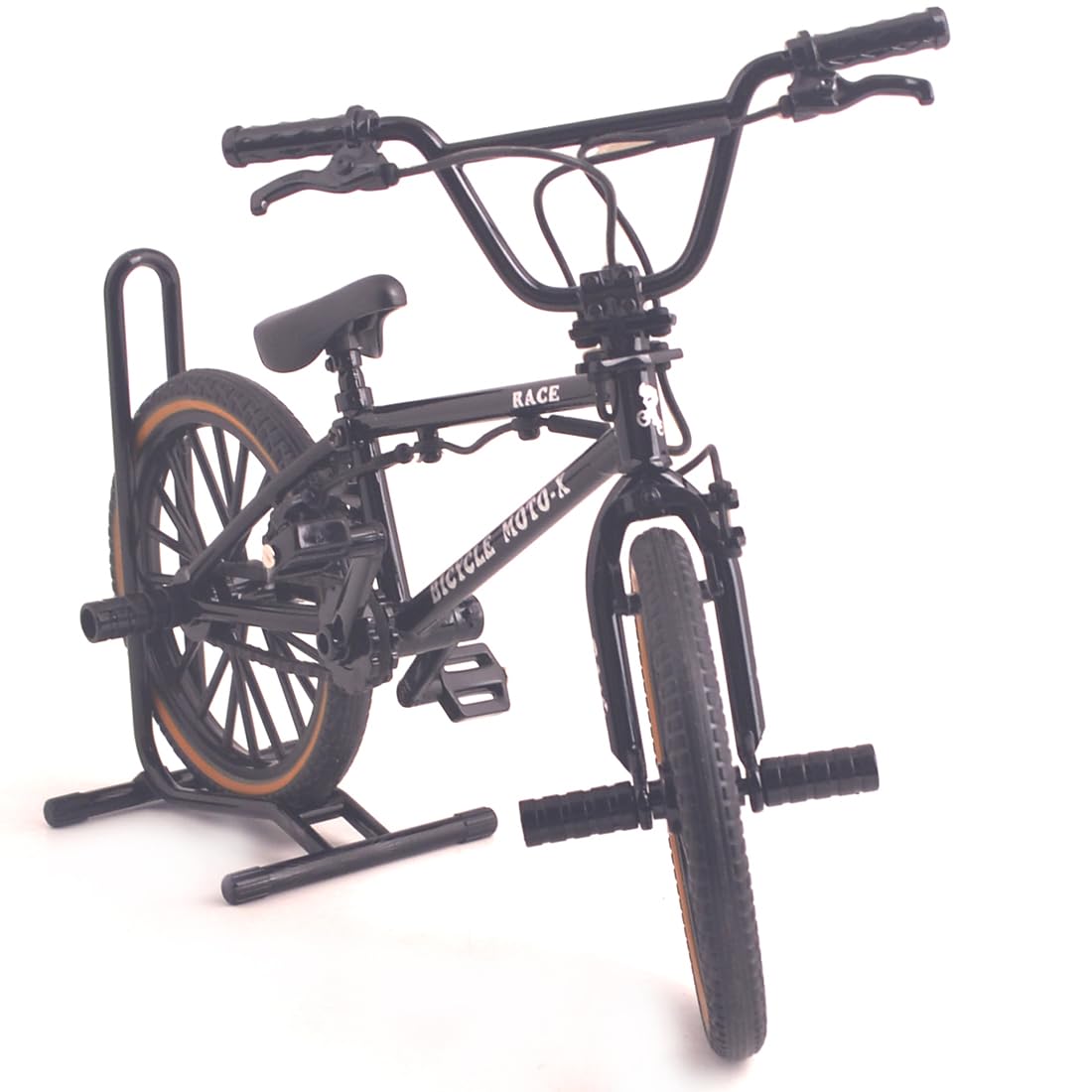 Ailejia Mini Metal Finger Bike Extreme Sports Bmx Finger Bicycle Toys Game Set For Kids And Adults, Metal Bike Model Collections Decoration (Bmx Black)