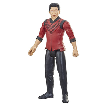 Marvel Titan Hero Series Shang-Chi Action Figure 12-inch Toy, Black and Red, Model F0950, for Kids Age 4 and Up