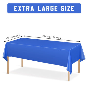 Moukeren 16 Pack Plastic Tablecloths Bulk 54 X 108 Inch Disposable Rectangle Table Covers Waterproof Party Table Cloths For Indo