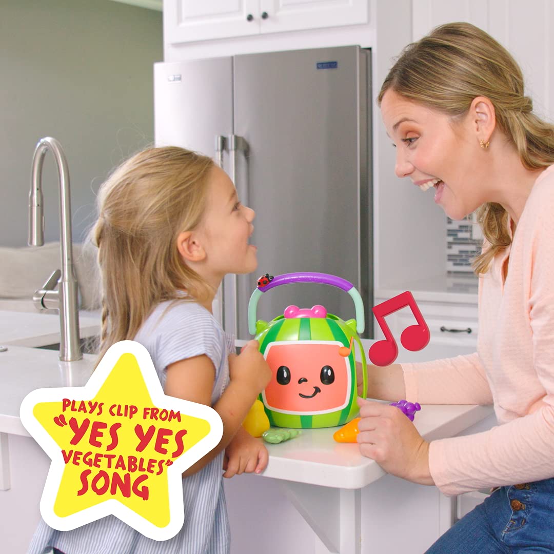 Cocomelon Musical Vegetable Basket - Activate Sounds From The Show Like “Yes Yes Vegetables” - Toys For Kids And Preschoolers