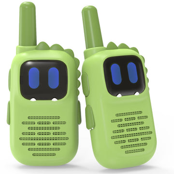 Holiky Green Walkie Talkies For Kids With Dinosaurs Silicone Sleeve, Toys For 3-6 Year Old Boys Girls, Kids Walkie Talkies Decen