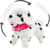 Haktoys Flip Over Puppy Battery Powered Dog Somersaults Walks Sits Barks For Animal And Pet Loving Toddlers & Kids
