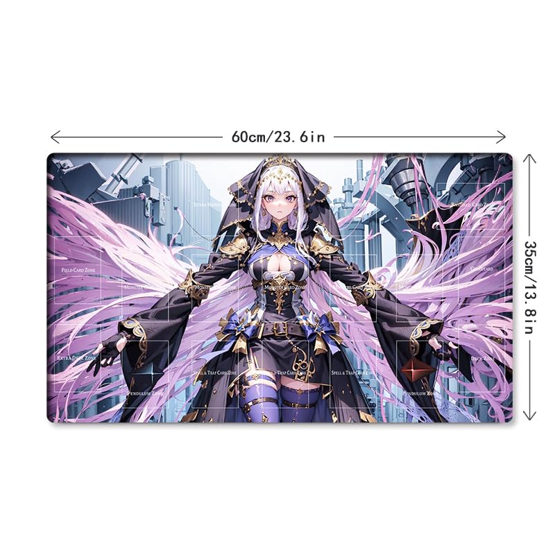 New Mlikemat Playmat El Shaddoll Construct Tcg Ccg Ocg Trading Card Game Mat With Zones + Free Bag (Zd014-824-A)