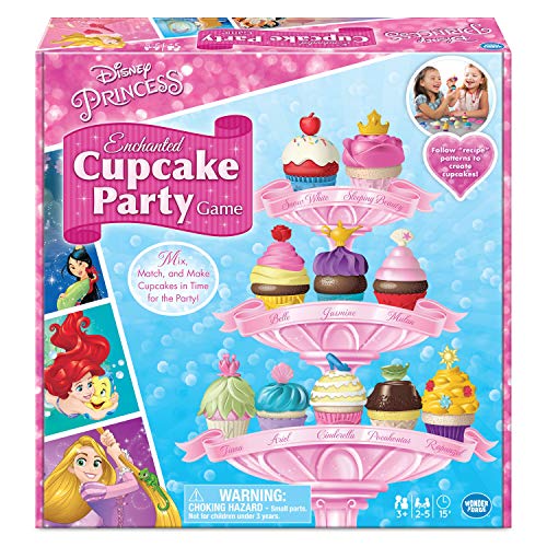 Wonder Forge Disney Princess Enchanted Cupcake Party Game - Exciting Matching Game | Fun For Kids & Adults | Ideal For Disney Princesses Enthusiasts | Two Game Modes | Gaming Experience