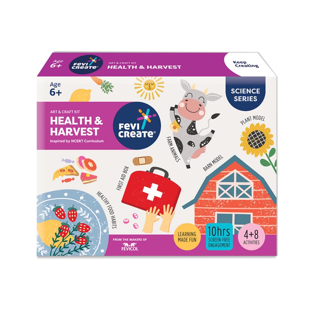 Fevicreate Health And Harvest Art & Craft Kit | Science Series Inspired By Ncert Curriculum| Best Gift For Kids Boys & Girls 6+