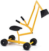 GLACER Kids Sand Digger with Wheels, Sandbox Digger Excavator Crane with Rotatable Seat, Kids Ride on Swivel Sand Digger for San