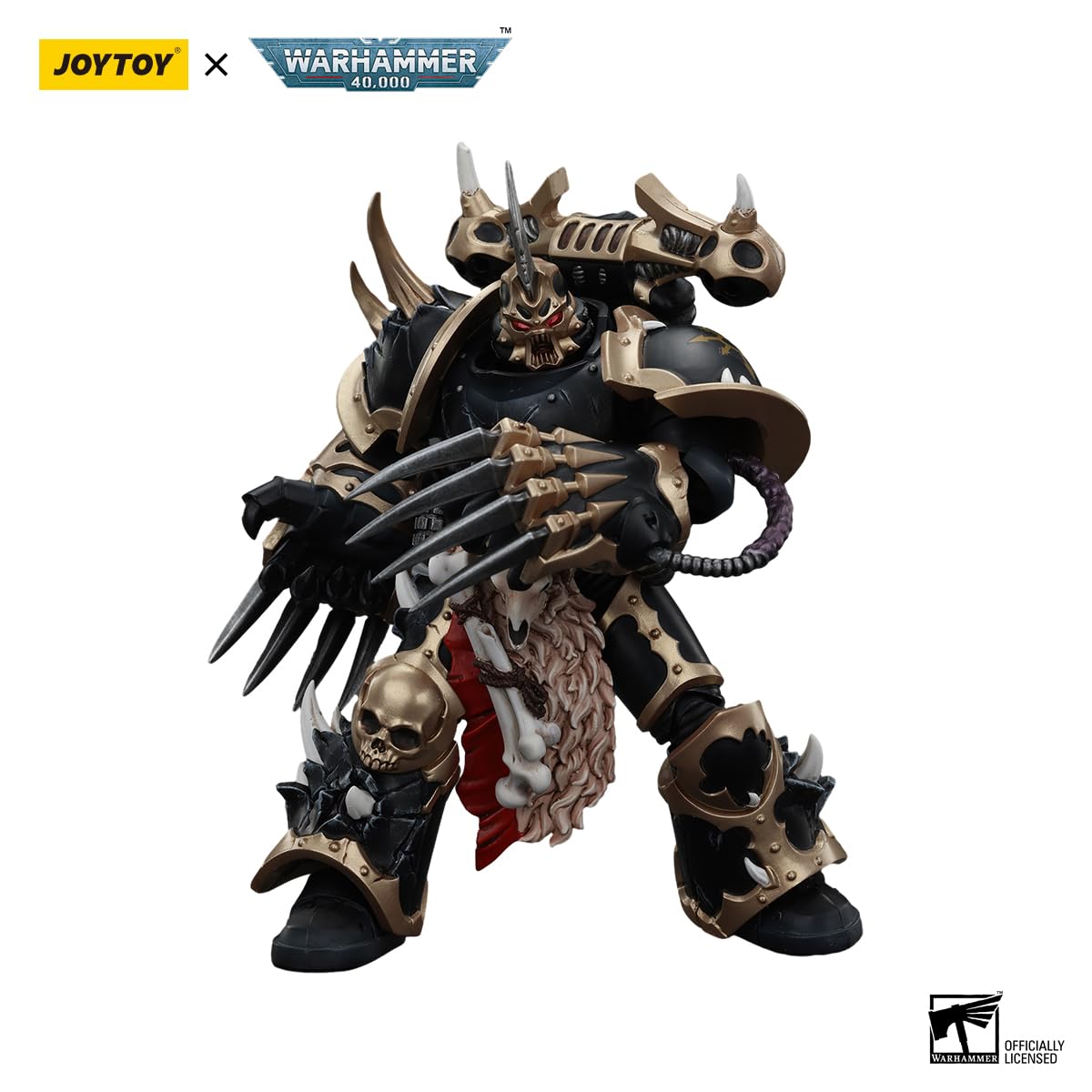 JOYTOY Warhammer 40k Chaos Space Marines Black Legion Chosen with Lightning Claws 1:18 Scale 4.96in Action Figure Mecha Joy Toy
