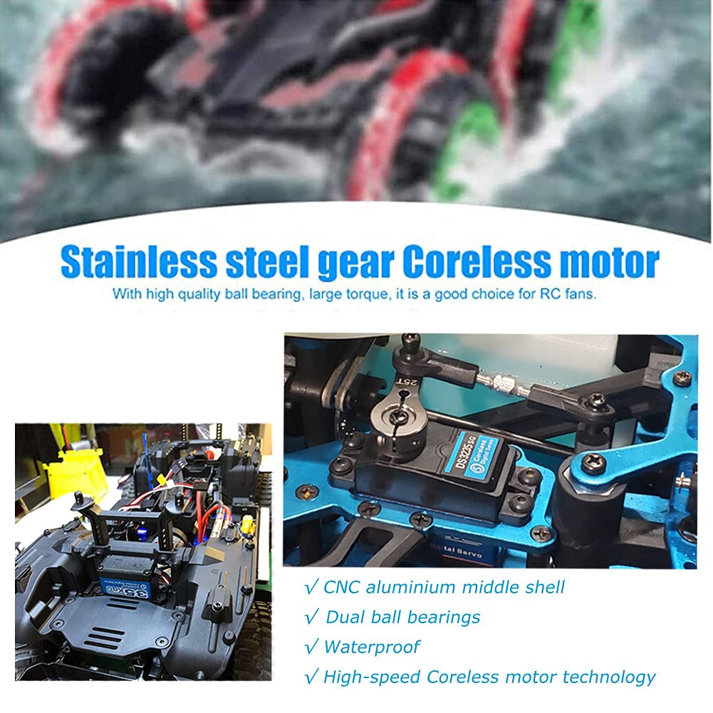 ANNIMOS 35KG Coreless Digital Motor Servo 7.4V High Speed High Torque Stainless Steel Gear Waterproof Standard Baja Servos 180 D