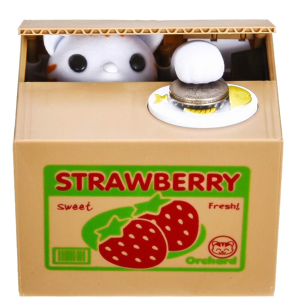 Cat Stealing Money Bank, Piggy Bank For Kids, Coin Bank For Money Saving, Automatic Stealing Money With English Speaking, Creative Gift