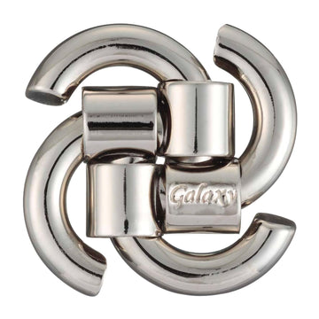 Bepuzzled Galaxy Hanayama Metal Brainteaser Puzzle, Mensa Rated Level 3, Multi-colored, One Size, Ages 12 and Up