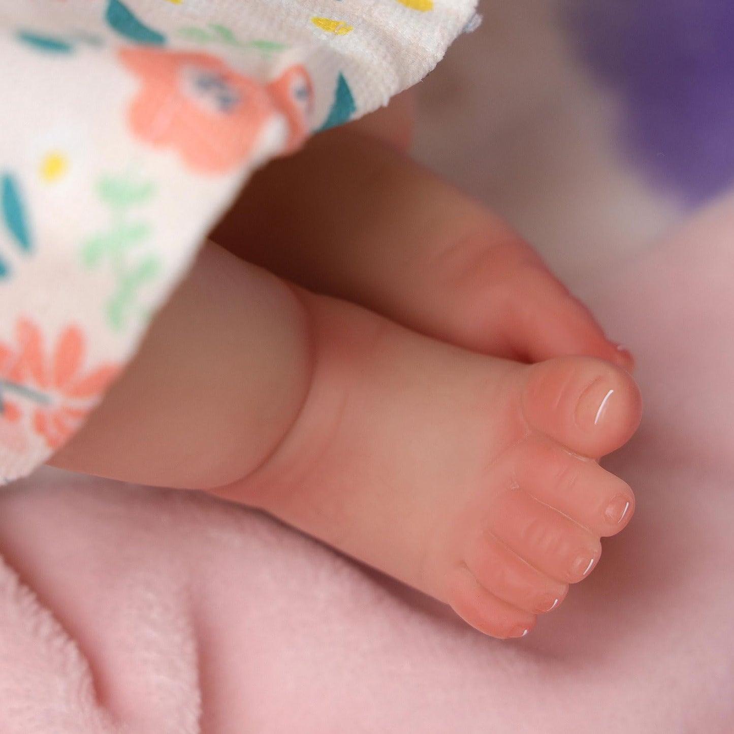 Babeside Lifelike Reborn Baby Dolls, 17 Inches Lovely Realistic-Newborn Baby Dolls With Curly Brown Hair, Soft Body Real Life Baby Dolls Girl With Gift Box For Kids Age 3+