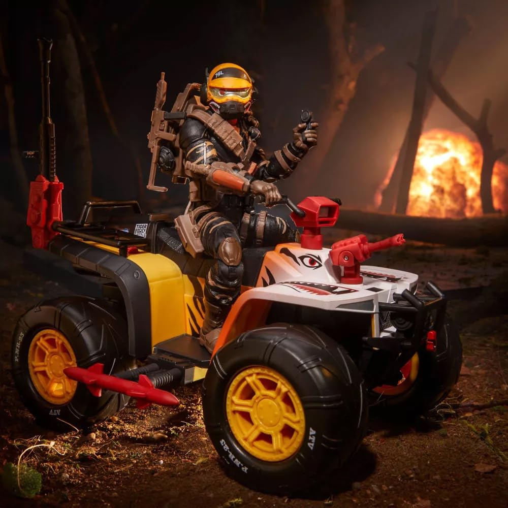 G.I. Joe Classified Series Tiger Force Wreckage Action Figure & Tiger Paw ATV - Exclusive, Multicolor, Model F9435, Plastic