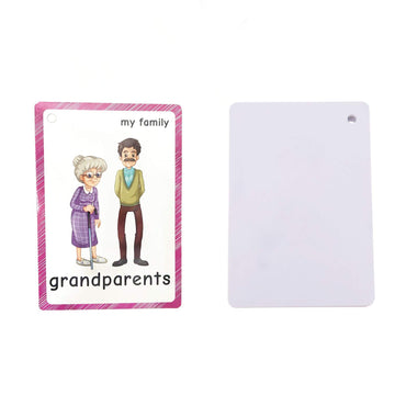 Family Tree Flashcards For Toddlers(22 Pcs)| English Learning Cards For Kindergarten Classroom Decoration | Perfect For Pre-K Decor Background Wall Stickers, Teacher/Autism Therapists Tools