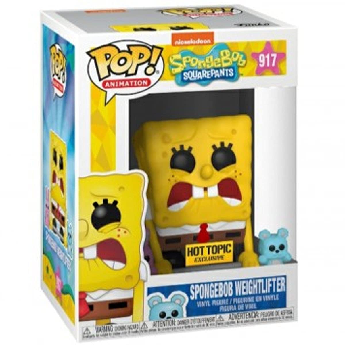 Funko Spongebob Squarepants Pop! Animation Spongebob Weightlifter Vinyl Figure Hot Topic Exclusive Multi None