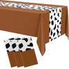 Remagr 54 x 108 Inch Cow Tablecloth for Party Western Table Cloth Cowboy Cowgirl Print Table Runner Highland My First Rodeo Toys