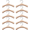 Iplusmile Mini Wooden Dolls Clothes Hanger: 10Pcs Miniature Clothes Hangers Wardrobe Furniture Accessories For Dollhouse Supplie