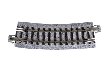 Kato USA Model Train Products Unitrack, 282mm (11'') Radius 15-Degree Curve Track (4-Piece)