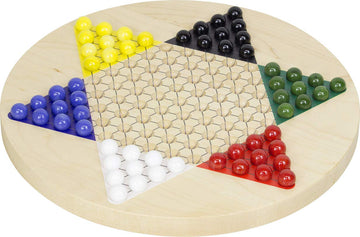 Printed Maple Chinese Checkers - Made In Usa