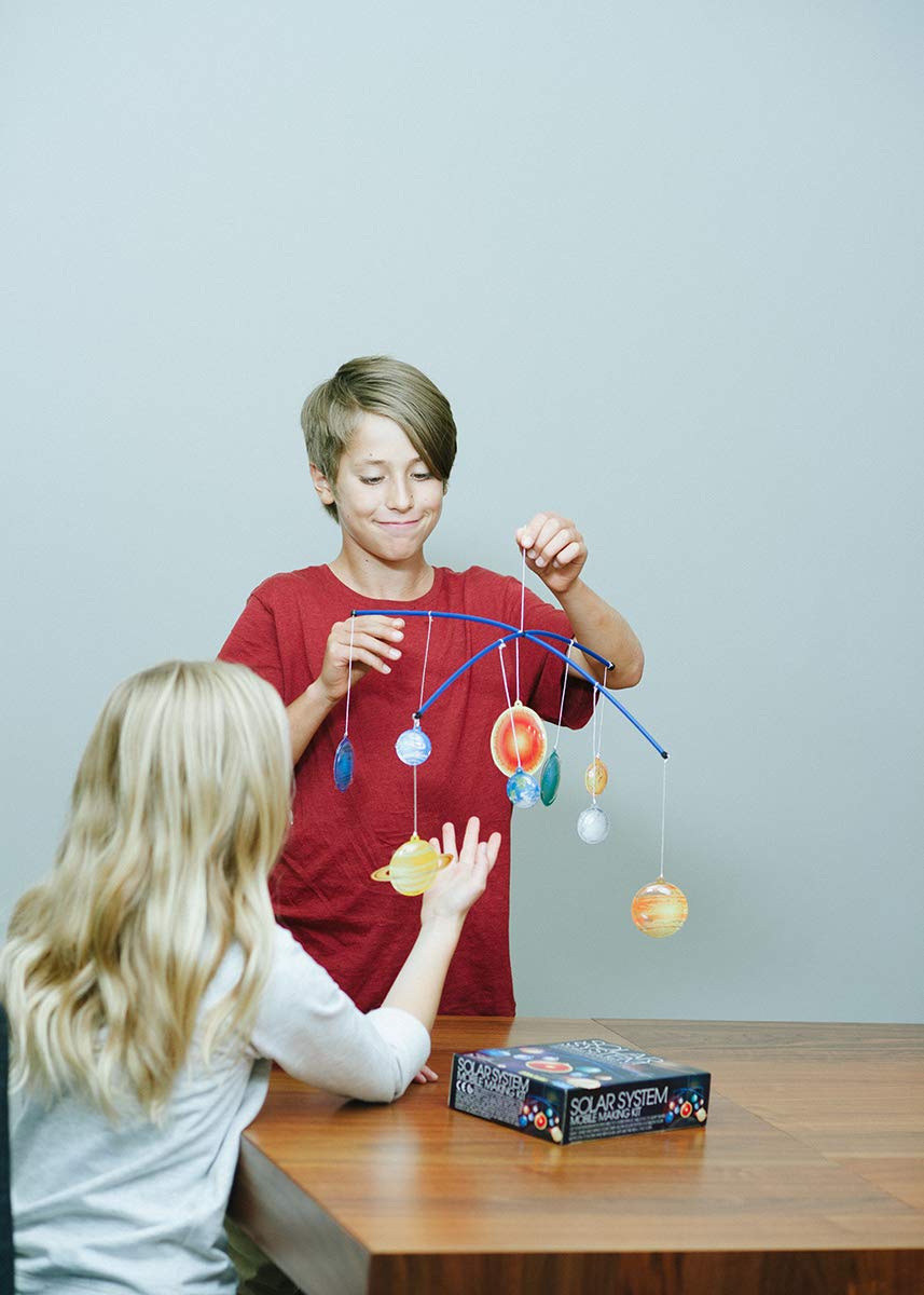 4M Glow-In-The-Dark Solar System Mobile Making Kit, Multi
