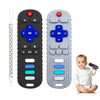 Yapromo Babay Teething Toys,Reomte Teether Toys, Silicone Chew Toy For Babies 18+ Months, Remote Control Shape Teething Toys, Early Educational Toy Bpa Free & Refrigerator Safe (Black&Grey)