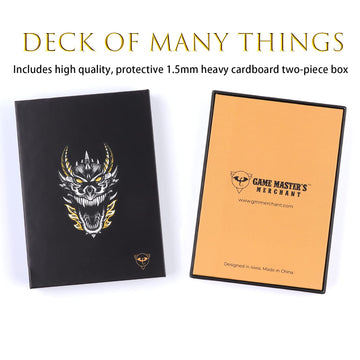 Game Master's Merchant Deck of Many Things | D&D 5e Accessory | Cardstock | Multicolor