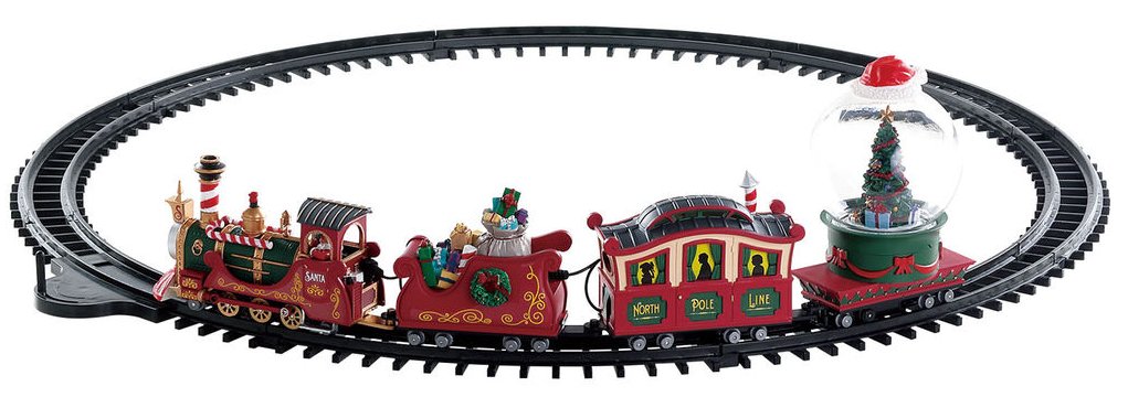Lemax North Pole Railway, 26.18 In L X 44.49 In W X 5.91 In H, Polyresin Plastic Blend