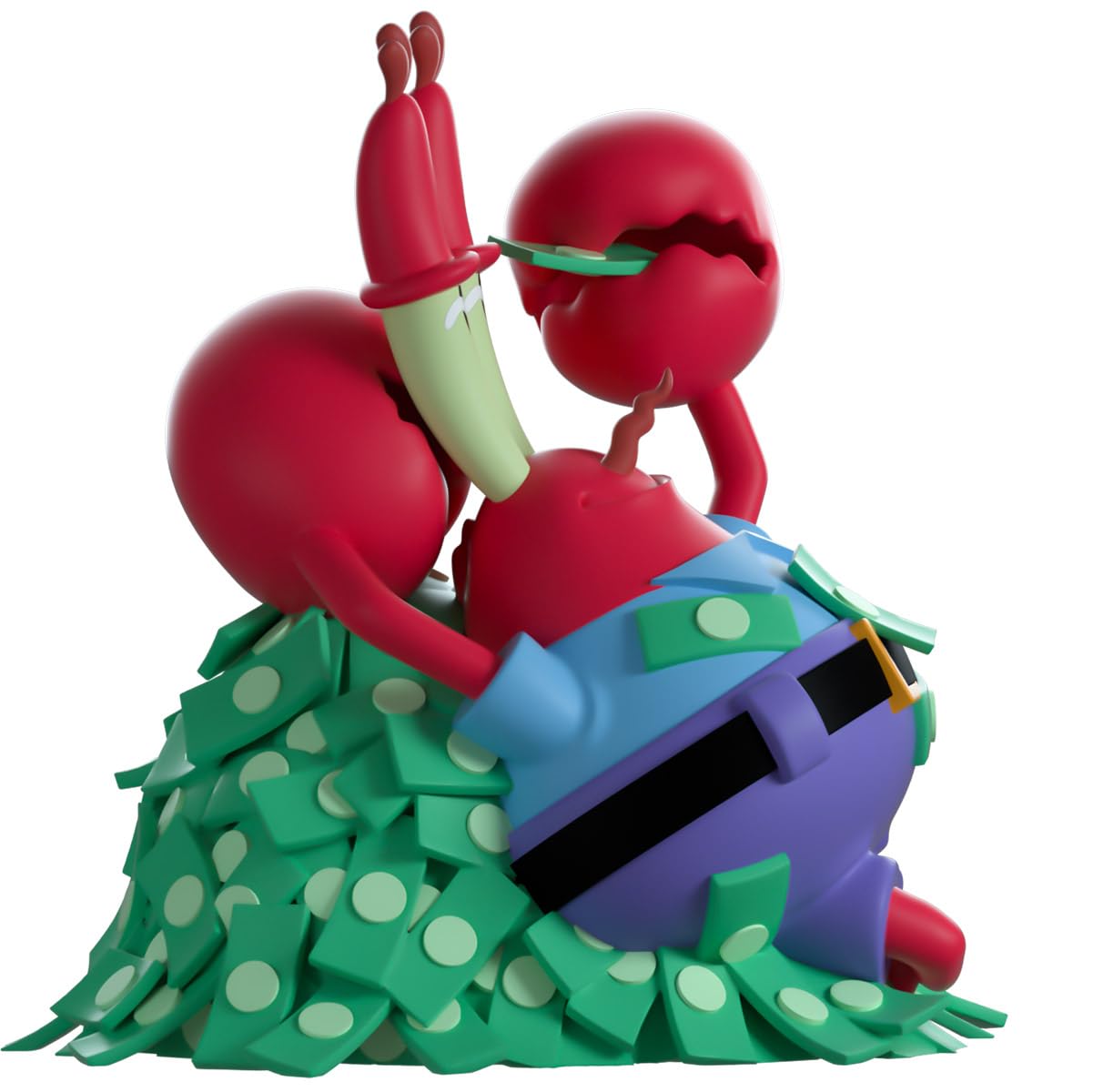 Youtooz Spongebob Squarepants Pile O'Money Mr. Krabs 4.1'', Pile O'Money Mr. Krabs Vinyl Figure, Collectible Mr. Krabs From Spon