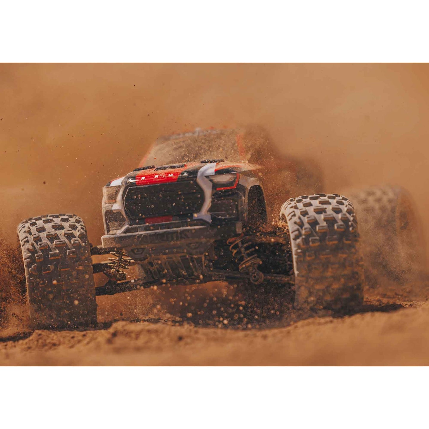 Arrma Rc Truck 1/18 Granite Grom Mega 380 Brushed 4X4 Monster Truck Rtr With Battery & Charger, Red, Ara2102T2