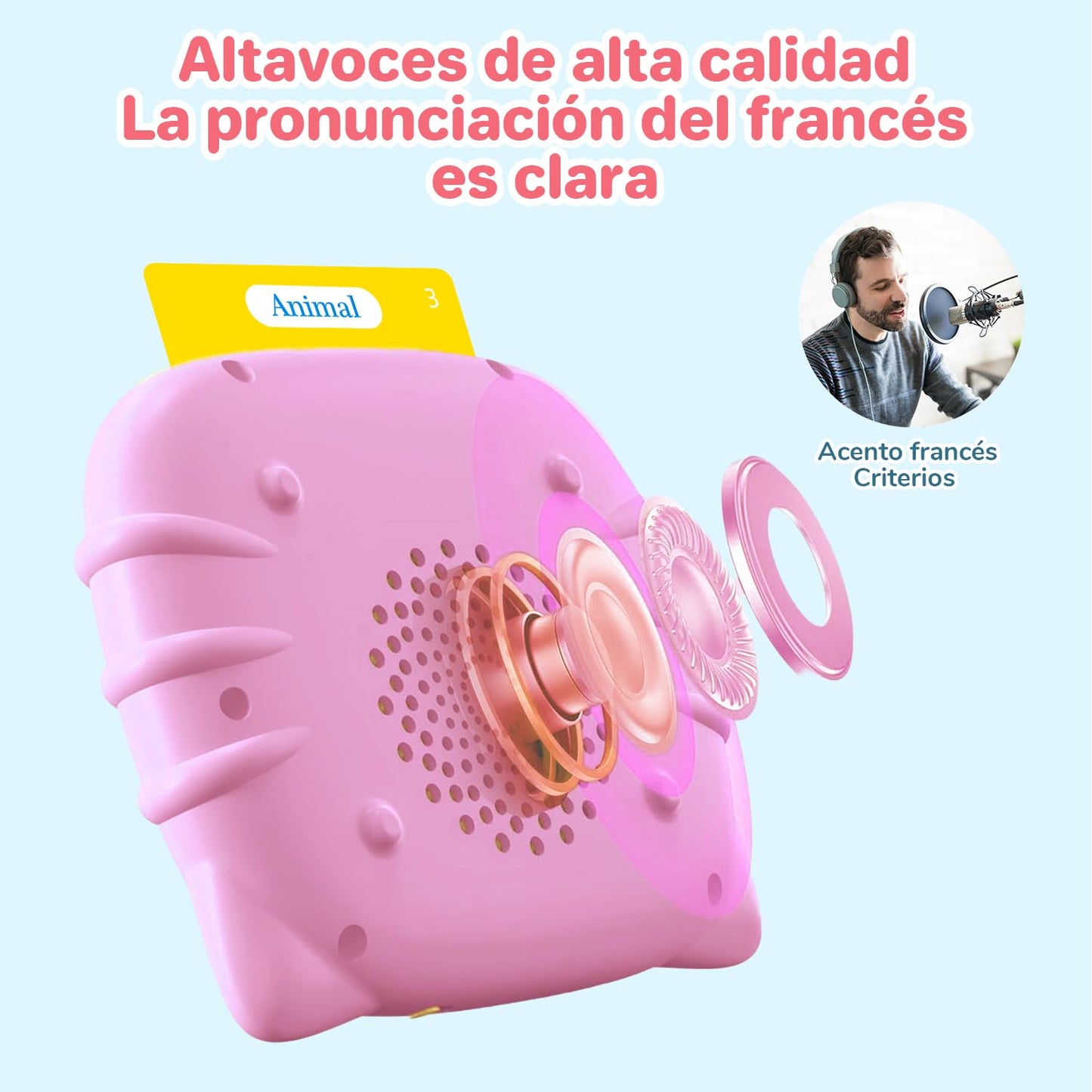 Spanish & English Talking Flash Cards For Toddler 1-6 Year Olds, Learning Montessori Toys With 510 Sight Words, Speech Therapy T
