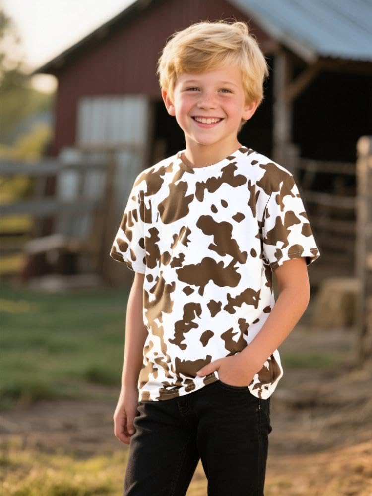 Cosland Cowboy Shirt For Boys Kids Animal Costume, Large
