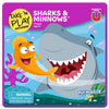 PlayMonster Take N Play Sharks & Minnows Board Game for Kids, Multi, Ages 6+, Model 689, Travel Game for Family Night