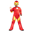 Marvel Iron Man Official Toddler Deluxe Halloween Costume - enhanced Quality Jumpsuit and Fabric Headpiece (3T-4T)