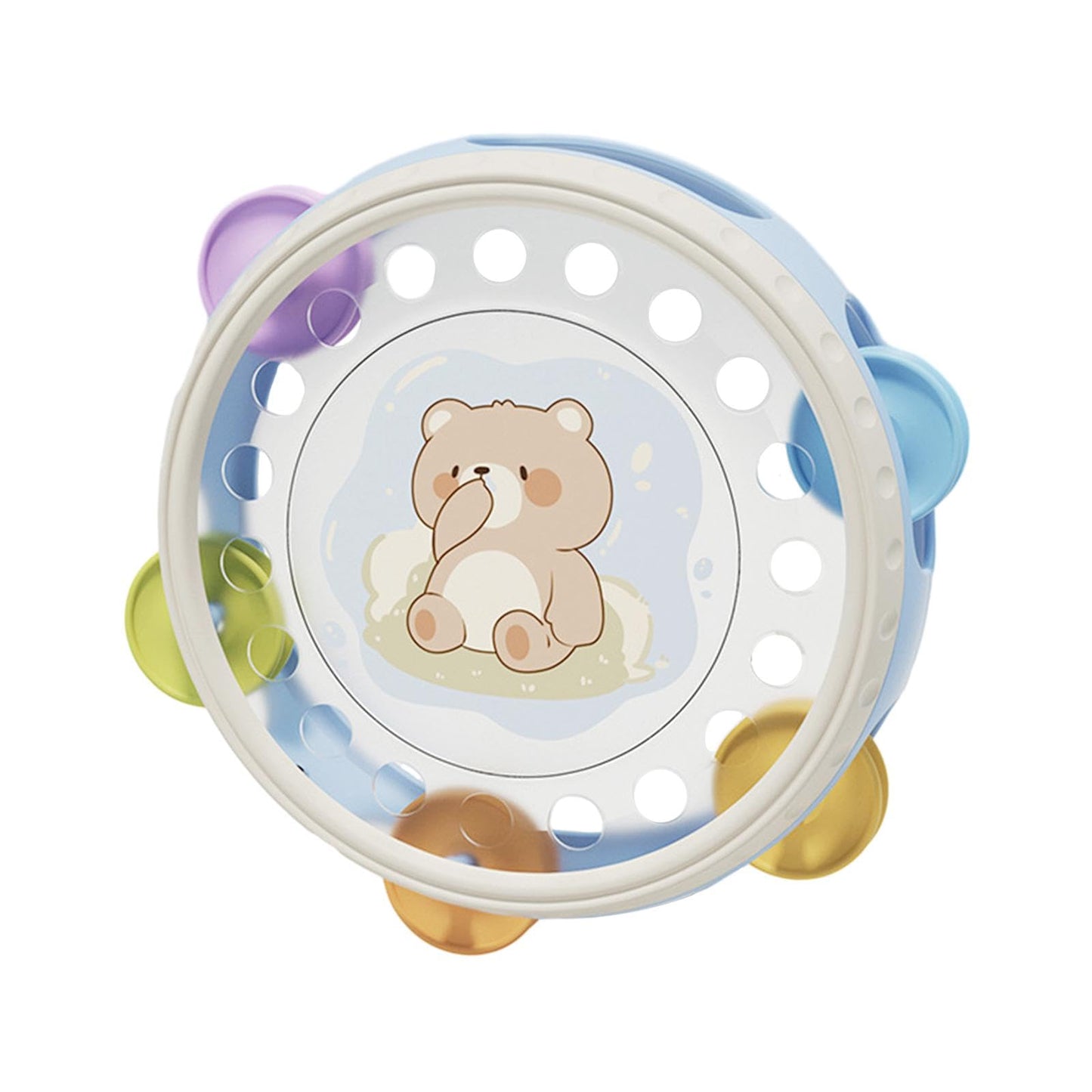 Loom Tree Handheld Tambourine Early Childhood Education Rattle For Baby Toddlers Gifts Bear | Toys For Baby | Developmental Baby