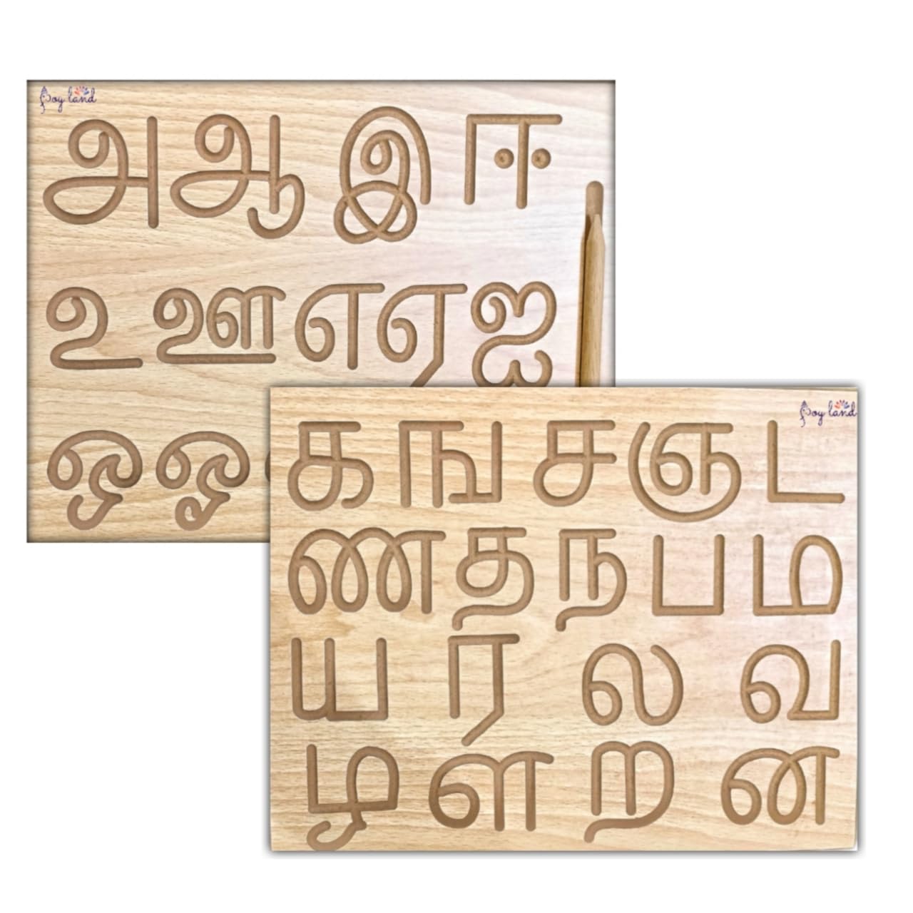Joyland Educational Tracing Wooden Board For Kids And Learning Slates For Children | Wooden 2 In 1 Both Side Reversable Tracing